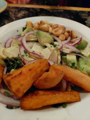 Tofu ceviche at Café de Ratas in Madrid