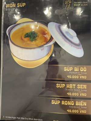 Menu page 5  at Pháp Luan in Qui Nhon