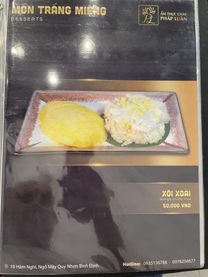 Menu page 10  at Pháp Luan in Qui Nhon