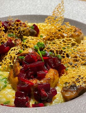 Not sure what it was… but very tasty  at Monk's Butcher - Dosan in Seoul