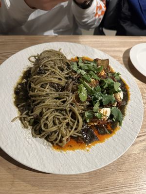 Black Oil Mustard Pasta   at Monk's Butcher - Dosan in Seoul