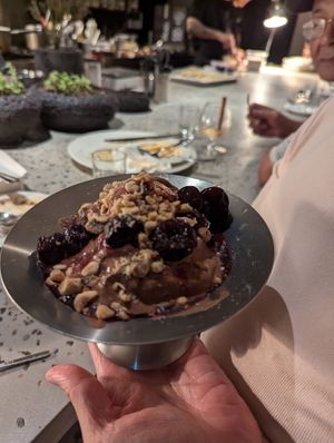 Dessert for free ^^ so good though, as always at Monk's Butcher - Dosan in Seoul