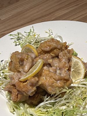 Lemon Cream Tofu. Crispy!!! Best   at Monk's Butcher - Dosan in Seoul