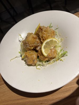 Vegan tofu chicken  at Monk's Butcher - Dosan in Seoul