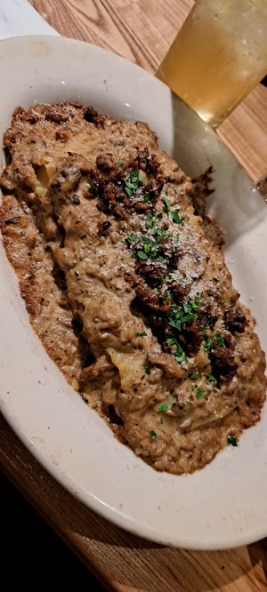 Porcini Lasagna at Monk's Butcher - Dosan in Seoul