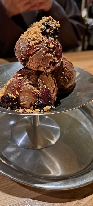 Chocolate Cherry Ice Cream at Monk's Butcher - Dosan in Seoul