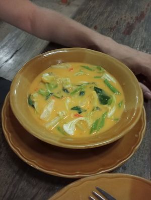 Red curry with tofu at Greenleaf Guesthouse & Tour in Pak Chong