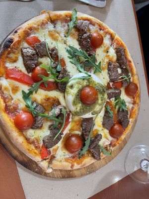 Pizza al horno de leña  at Bella Ciao in Ourense