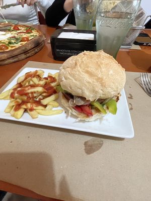 Burger veggie  at Bella Ciao in Ourense