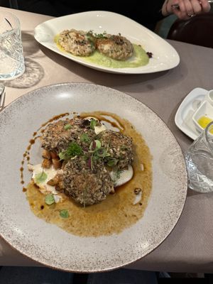 Vegane Linsen-Reis-Knödel  at Restaurant Traubenwirt in Bressanone