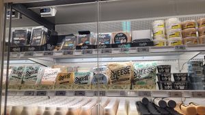 Many options of cheese at Krónan in Vestmannaeyjar