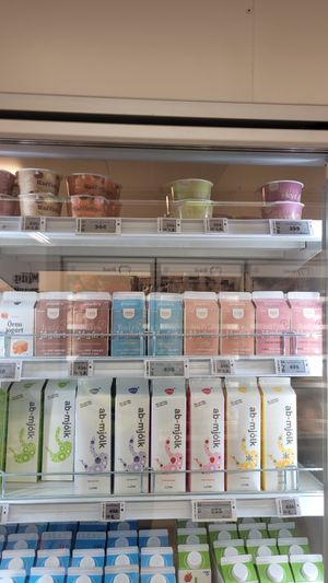 Vegan yogurts and skyr at Krónan in Vestmannaeyjar