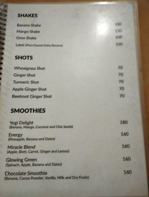  at Wheatgrass Cafe in Rishikesh