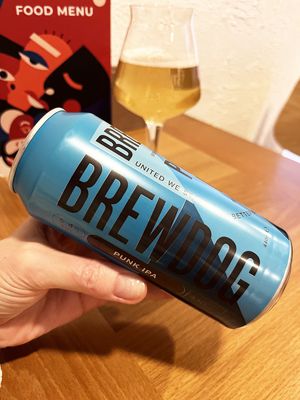 Vegan Brewdog Punk IPA at Vertigo in Yerevan