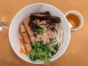 9. Vegetarian rice noodle with "duck" at 888 Restaurant in Inala
