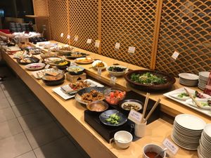 Buffet bar at Sai-Ji-Ki in Sapporo