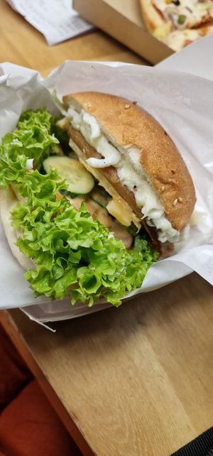 Burger at Mr Vegan in Petaling Jaya