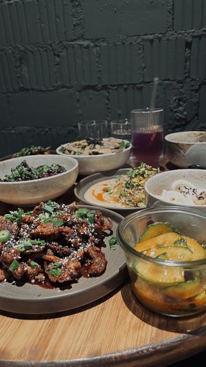 Vegan sharing plates   at Kōnā  in Mainz