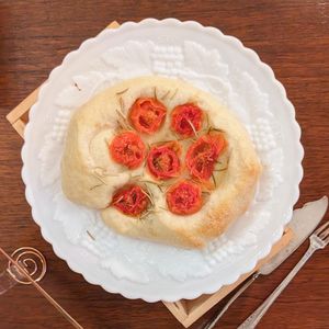 Vegan Tomato Rosemary Bread at Odd Bread in Jeju