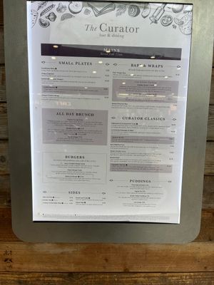 Menu  at LHR - The Curator - T3 in West London