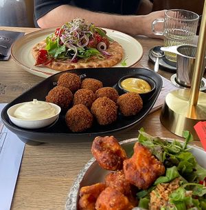 Vegan bitterballen  at Grand Café Restaurant de Troubadour in Hardenberg