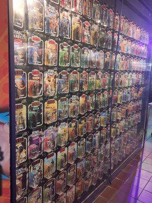 Figures at Cosmic Jo's Galactic Trading Outpost in Norwich