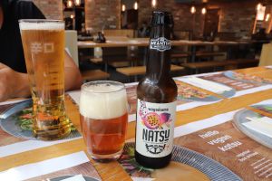 Maracuja beer at Wagamama - Spinningfields Square in Manchester