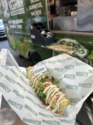 Elote  at Madrina Vegana in Astoria