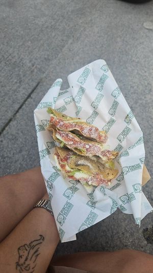 Deep fried tacos at Madrina Vegana in Astoria