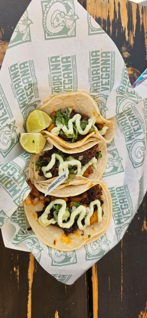 Tacos at Madrina Vegana in Astoria