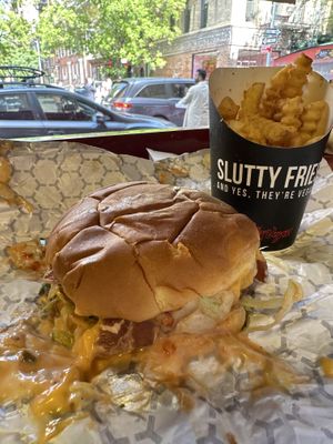   at SluttyVegan Bleecker St in New York City