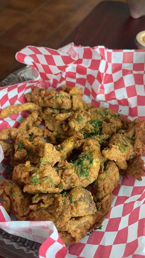 Oyster Mushrooms   at More Vegan Cafe in Columbia