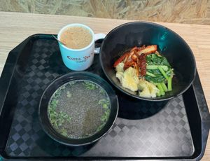 Wanton Noodle (dry) with Yuan Yang  at Kale by KangSu - Midpoint Orchard - 康素 in Central Singapore