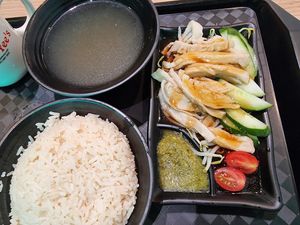 Delicious 😋 Vgn. Steam Chixken Rice. at Kale by KangSu - Midpoint Orchard - 康素 in Central Singapore