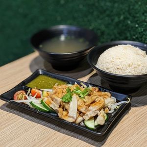 Vegan Kale Chicken Rice at Kale by KangSu - Midpoint Orchard - 康素 in Central Singapore