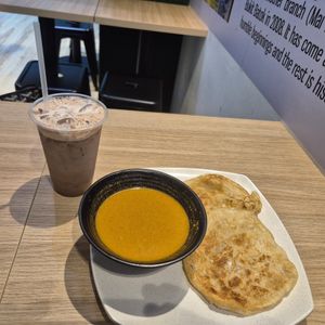 Prata with curry chickpeas at Kale by KangSu - Midpoint Orchard - 康素 in Central Singapore