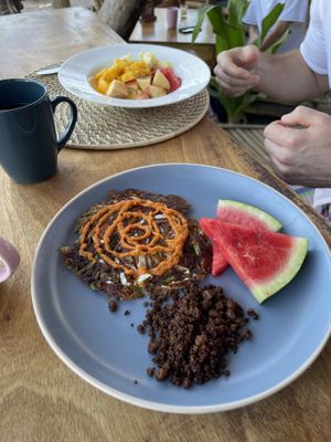 Veggie pancake  at Dryft Darocotan Island in El Nido