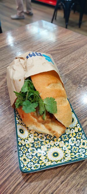 Vegan bahn mi with tofu at Bami Warrnambool in Warrnambool