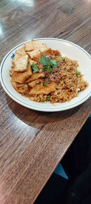 Vegan fried rice with tofu at Bami Warrnambool in Warrnambool