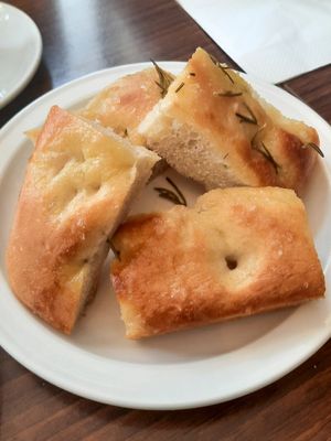 Foccaccia at Agnelli's in Aberystwyth