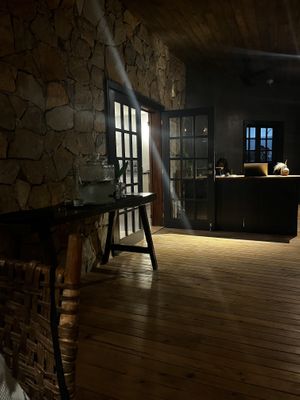 Restaurant Entry area  at Ahari in Roatan