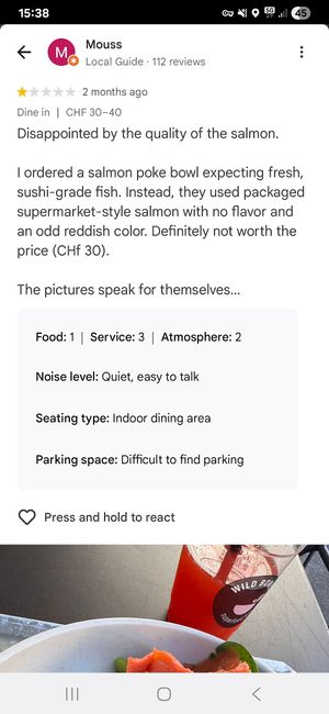 Salmon at Wild Bowls - Bleicherweg in Zurich