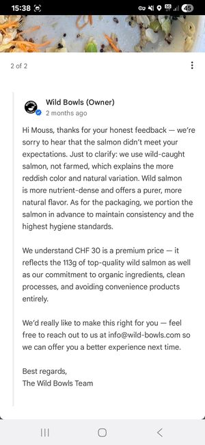 Salmon at Wild Bowls - Bleicherweg in Zurich