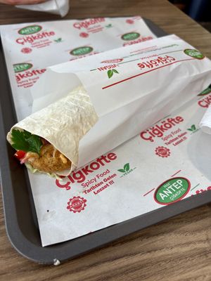Falafelwrap  at Has Antep Cigköfte in Osnabrueck