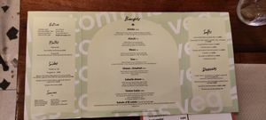 Menu at Les Tontons Veg - Paradis in Paris