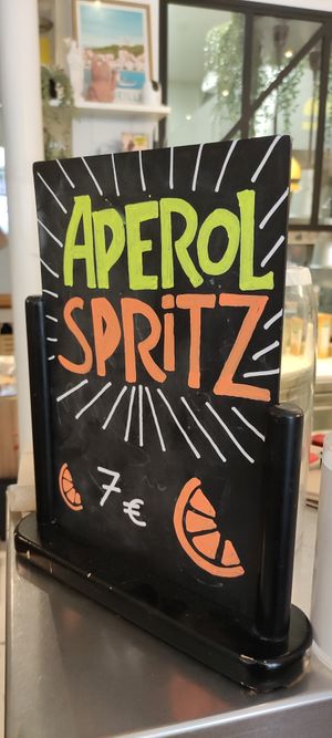 Aperol at Les Tontons Veg - Paradis in Paris