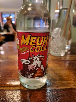 Transparent cola at Les Tontons Veg - Paradis in Paris