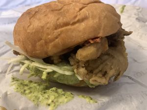 Special of the day burger   at Les Tontons Veg - Paradis in Paris