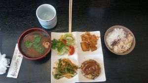 lunch set at Kinatei 喜菜亭 in Nara