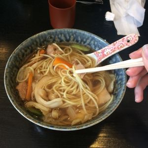 Vegan ramen at Kinatei 喜菜亭 in Nara